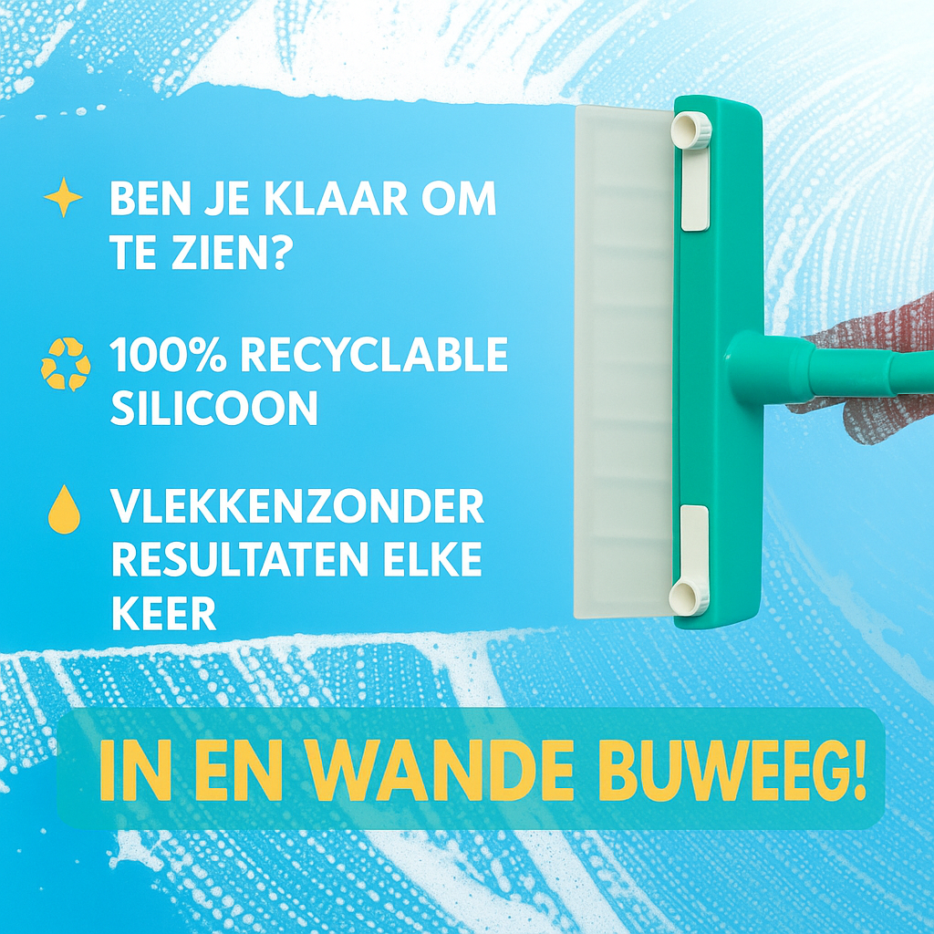 AquaSwipe™ - Recycleerbare siliconen raamtrekker set